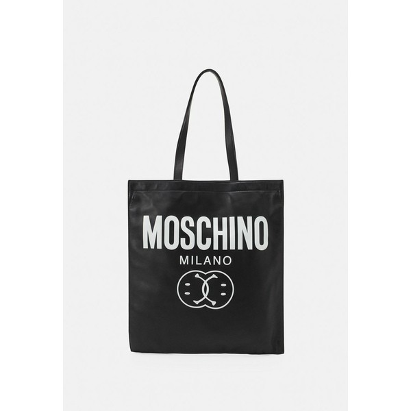 モスキーノ レディース トートバッグ バッグ DOUBLE SMILE LOGO UNISEX - Tote bag - black black