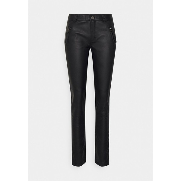 ゲタス レディース カジュアルパンツ ボトムス PANTS - Leather trousers - black black