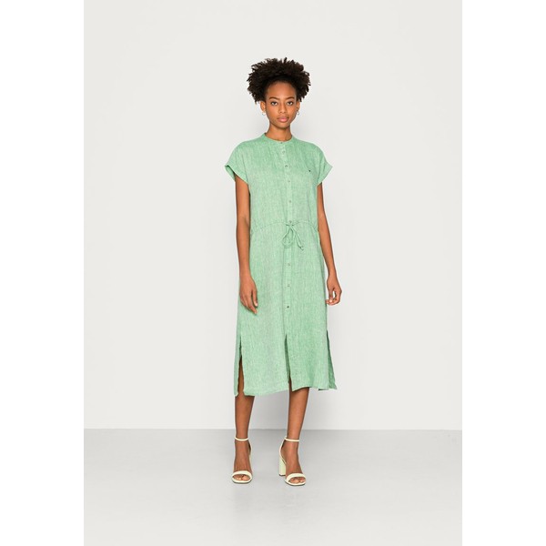 トミー ヒルフィガー レディース ワンピース トップス MIDI SHIRT DRESS - Day dress - botanical green botanical green