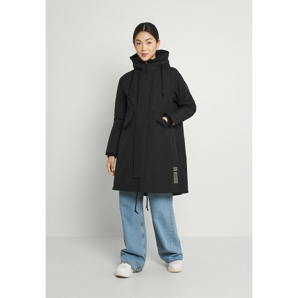 ジースター レディース コート アウター HOODED FISHTAIL - Winter coat - black black