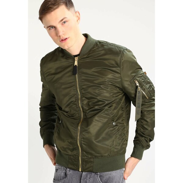 アルファインダストリーズ メンズ コート アウター Bomber Jacket - dark green dark green