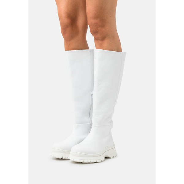 セレクテッドフェム レディース ブーツ＆レインブーツ シューズ SLFLUCY HIGH SHAFTED BOOT - Platform boots - white white