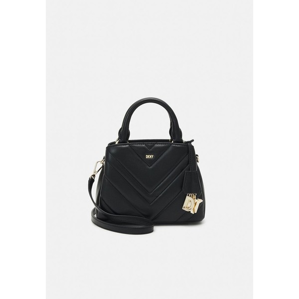 ダナ キャラン ニューヨーク レディース ハンドバッグ バッグ SATCHEL - Handbag - black/gold-coloured black/gold-coloured