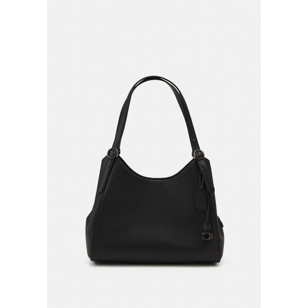 コーチ レディース ハンドバッグ バッグ PEBBLE ARCHIVAL EDIE - Handbag - black black