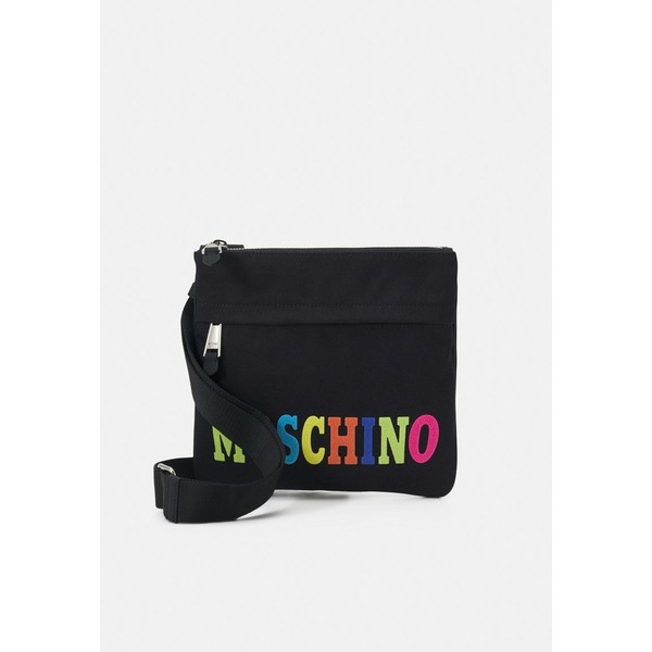 モスキーノ レディース ショルダーバッグ バッグ LOGO UNISEX - Across body bag - black black