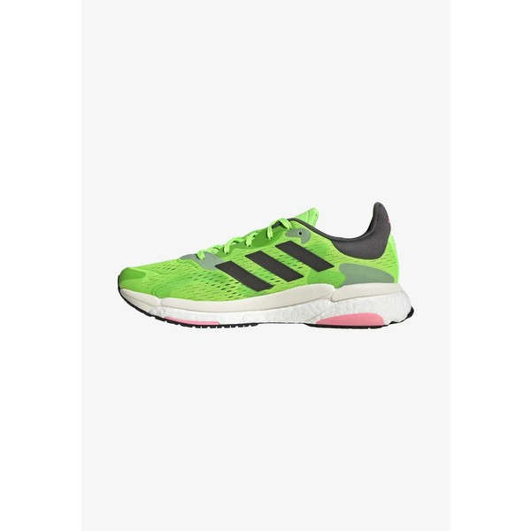 アディダス メンズ ランニング スポーツ SOLAR BOOST 4 - Neutral running shoes - solar green/core black/beam pink solar green/core