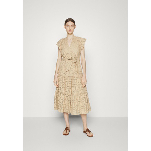 ラルフローレン レディース ワンピース トップス VARVALA SHORT SLEEVE DAY DRESS - Day dress - birch tan birch tan