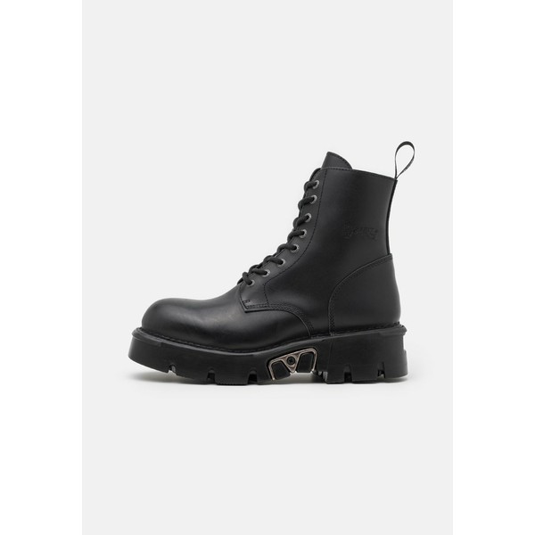 ニューロック メンズ ブーツ＆レインブーツ シューズ Lace-up ankle boots - black black