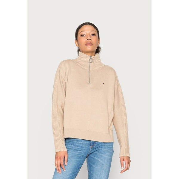 トミー ヒルフィガー レディース パーカー・スウェットシャツ アウター Jumper - beige beige