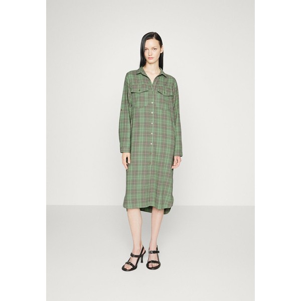 トゥルーレリジョン レディース ワンピース トップス UNTILITY DRESS CHECK - Day dress - green green