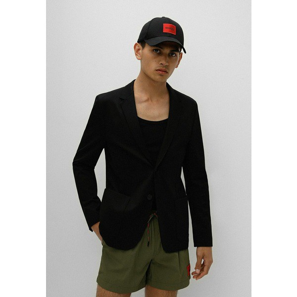 フューゴ メンズ パーカー・スウェットシャツ アウター AGALTUS - Blazer jacket - black one black one