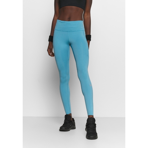 ナイキ レディース レギンス ボトムス Epic Luxe Silver 完璧 Leggings Cerulean Reflective