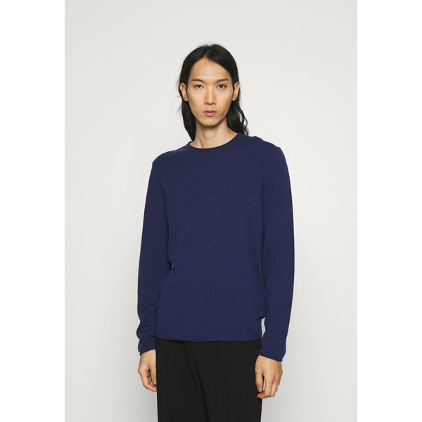 エフ ティ シー カシミア メンズ パーカー・スウェットシャツ アウター ROUNDNECK ROLLED EDGE - Jumper - dark blue dark blue