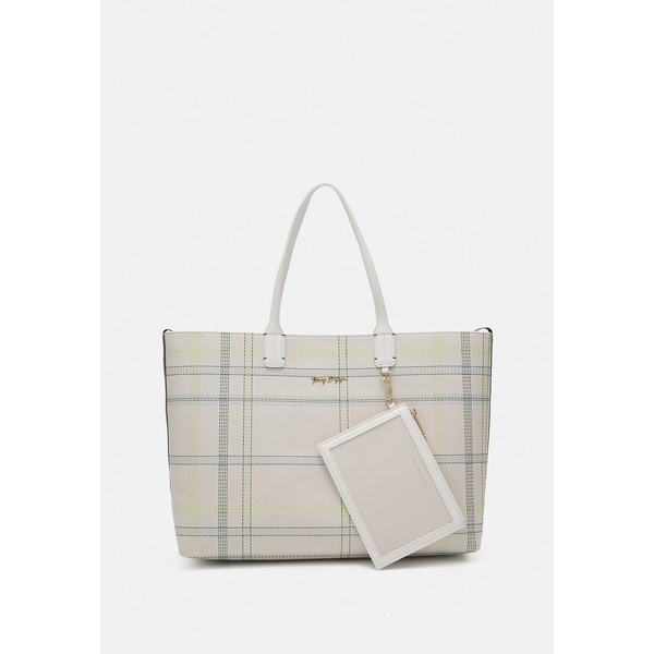 トミー ヒルフィガー レディース ボディバッグ・ウエストポーチ バッグ ICONIC TOTE SET - Tote bag - feather white feather white