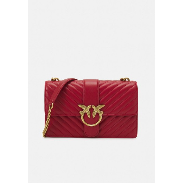 ピンコ レディース ショルダーバッグ バッグ LOVE CLASSIC ICON CHEVRON - Across body bag - rosso rubino/antique gold-coloured rosso