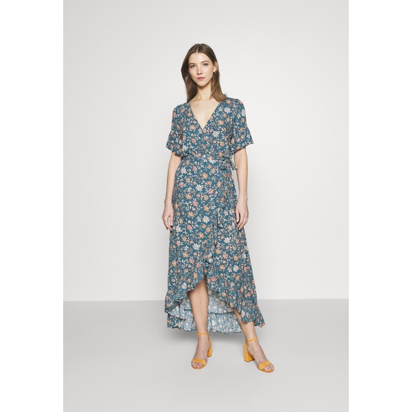 お洒落無限大 アメリカンイーグル レディース ワンピース トップス Ruffle Wrap Dress Maxi Dress Teal Teal 100 の保証 Www Bnooon Com