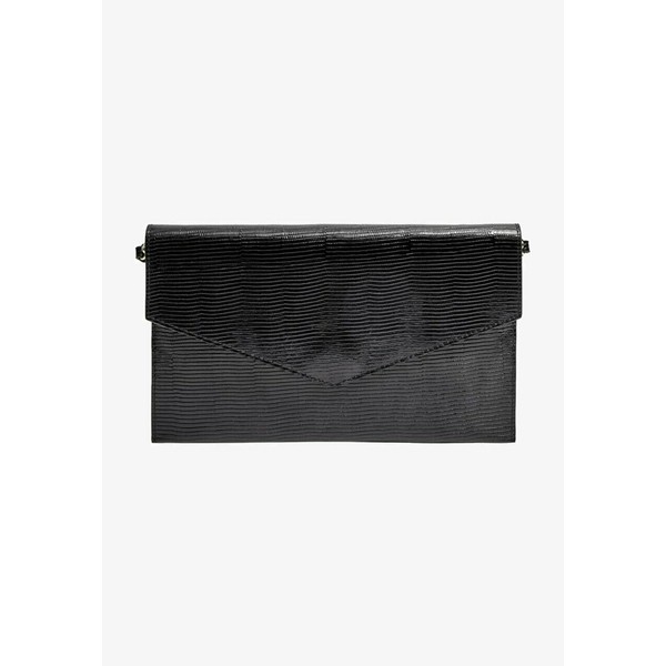 マッシモ ドゥッティ レディース クラッチバッグ バッグ STUDIO - LEATHER CLUTCH BAG WITH POINTED FLAP - Clutch - black black