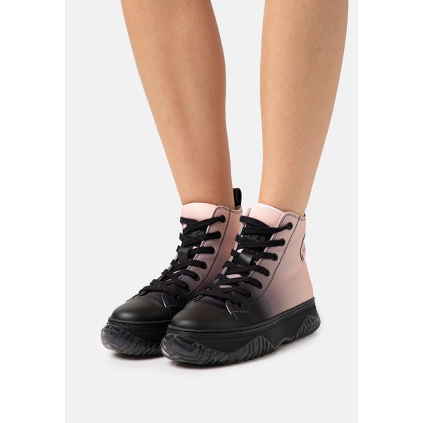 ヌメロ ヴェントゥーノ レディース スニーカー シューズ TOP BONNIE - High-top trainers - black black