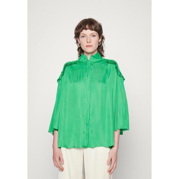 デイ・ビルゲール・エ・ミッケルセン レディース シャツ トップス Button-down blouse - kelly green kelly green