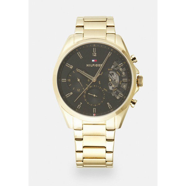 トミー ヒルフィガー メンズ 腕時計 アクセサリー BAKER - Chronograph watch - gold-coloured/black gold-coloured/black