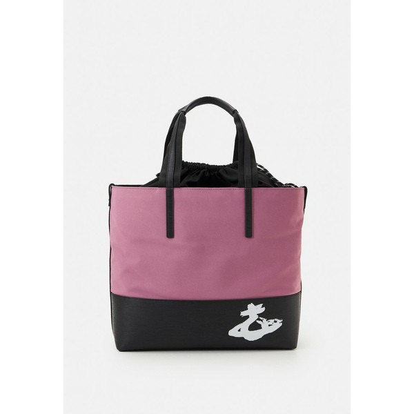 ヴィヴィアンウエストウッド レディース トートバッグ バッグ DRAWSTRING TOTE UNISEX - Tote bag - pink/black pink/black