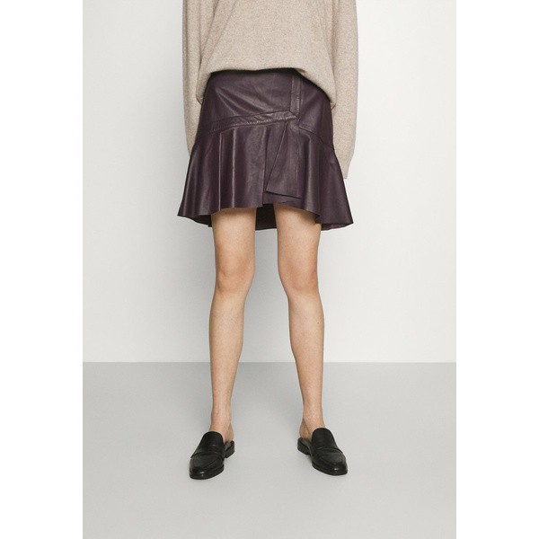 イロ レディース スカート ボトムス GANAI - Leather skirt - purple purple