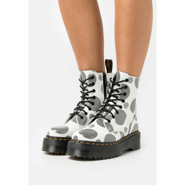 ドクターマーチン レディース ブーツ＆レインブーツ シューズ JADON - Lace-up ankle boots - white/black white/black