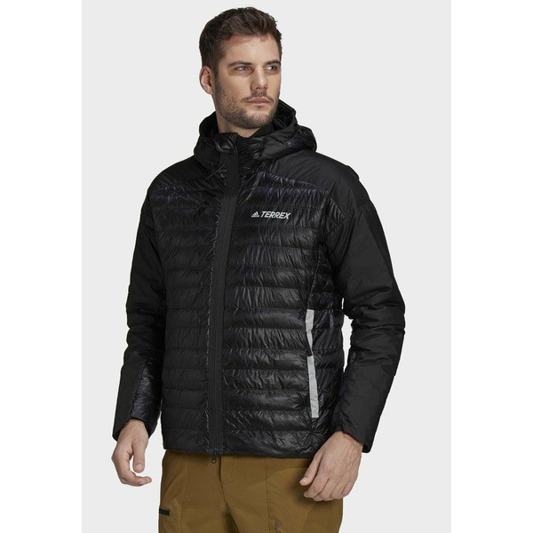 アディダス メンズ コート アウター TXMS COLD.RDY HIKING HOODED DOWN - Down jacket - black black