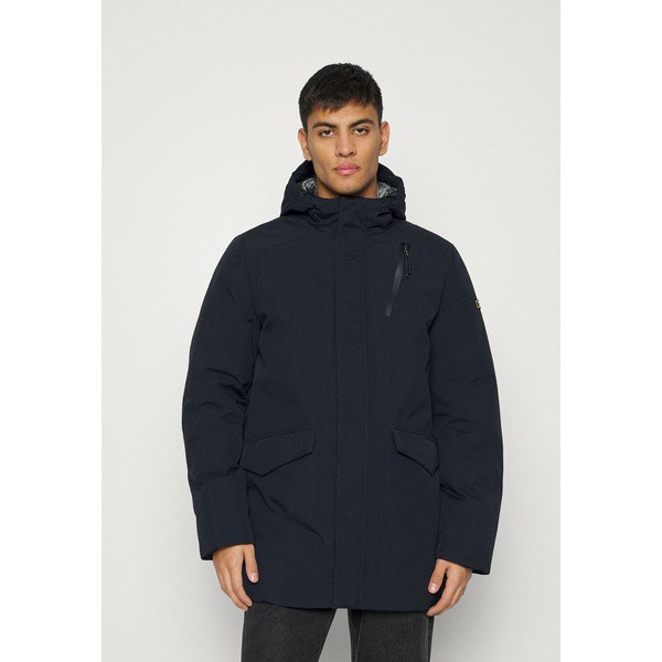 ナショナルジオグラフィック メンズ コート アウター HOODED COAT WITH FILLER - Waterproof jacket - black black