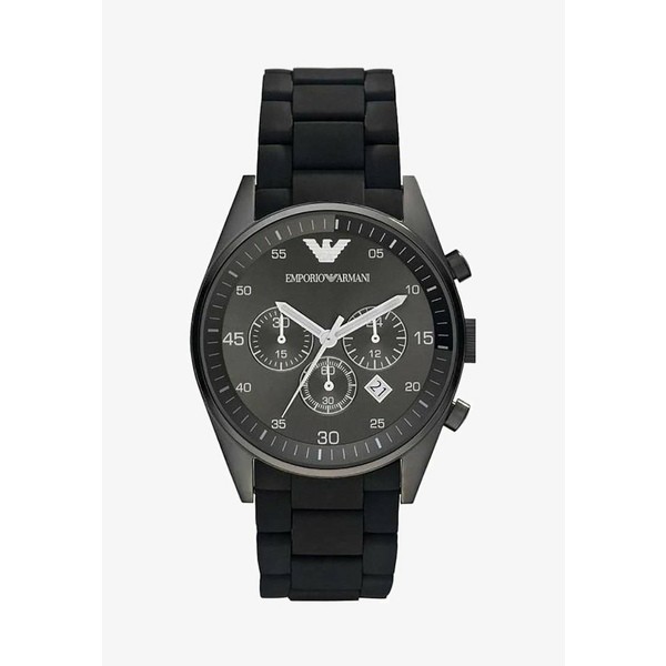 エンポリオ アルマーニ メンズ 腕時計 アクセサリー Chronograph watch - black black