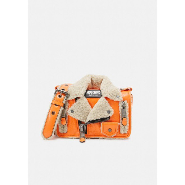 モスキーノ レディース ショルダーバッグ バッグ BIKER BAG UNISEX - Across body bag - orange orange