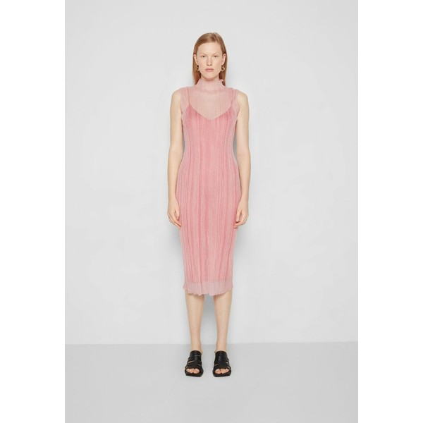 エルベ レジェ レディース ワンピース トップス VAREGAITED DRESS 2-In-1 - Jumper dress - peony peony