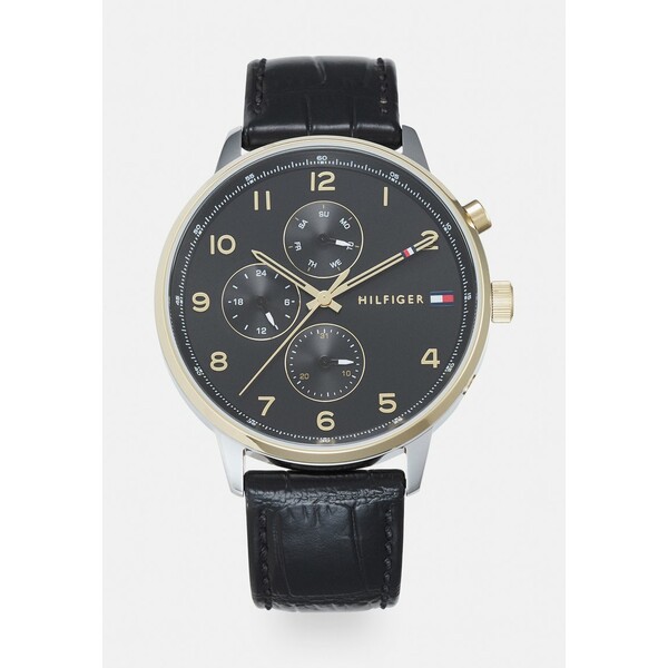 トミー ヒルフィガー メンズ 腕時計 アクセサリー LEONARD - Chronograph watch - black/gold-coloured/silver-coloured black/gold-colo