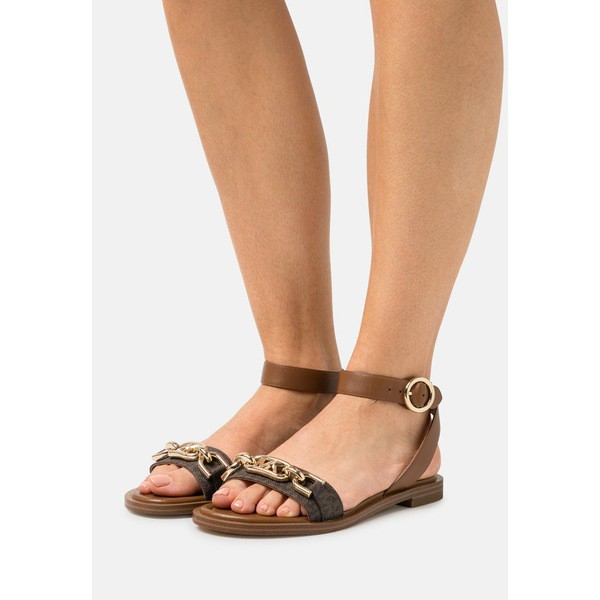 マイケルコース レディース サンダル シューズ KAILEY FLAT - Sandals - brown/luggage brown/luggage