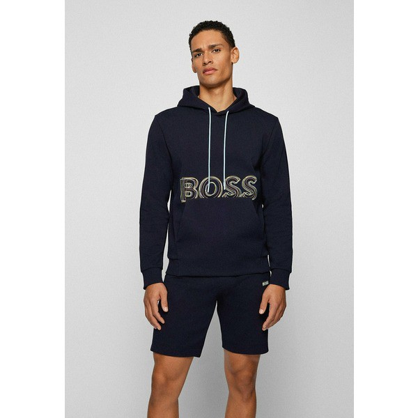 ボス メンズ パーカー・スウェットシャツ アウター SOODY - Hoodie - dark blue two dark blue two