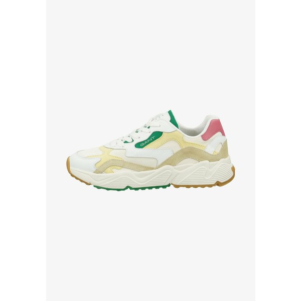 ガント レディース スニーカー シューズ NICERWILL - Trainers - bright white/beige/yellow bright white/beige/yellow