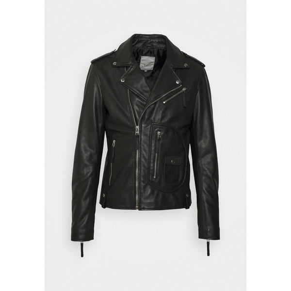 グースクラフト メンズ コート アウター ALEX BIKER - Leather jacket - black black