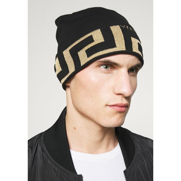 ヴェルサーチ レディース 帽子 アクセサリー BEANIE UNISEX - Beanie - black/gold-coloured black/gold-coloured