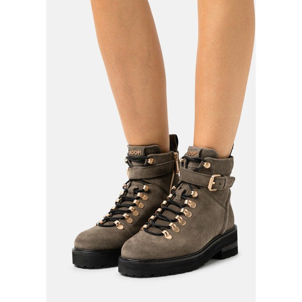 ジョープ レディース ブーツ＆レインブーツ シューズ VELLUTO MARIA BOOT - Lace-up ankle boots - mud mud