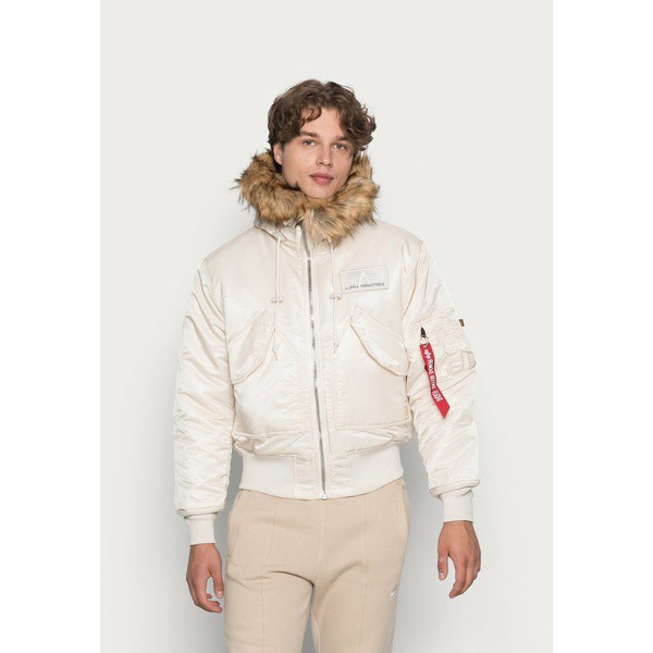 アルファインダストリーズ メンズ コート アウター HOODED CUSTOM - Winter jacket - jet stram white jet stram white