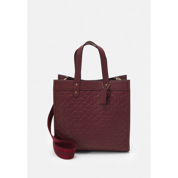 コーチ レディース トートバッグ バッグ SIGNATURE FIELD TOTE - Tote bag - wine wine