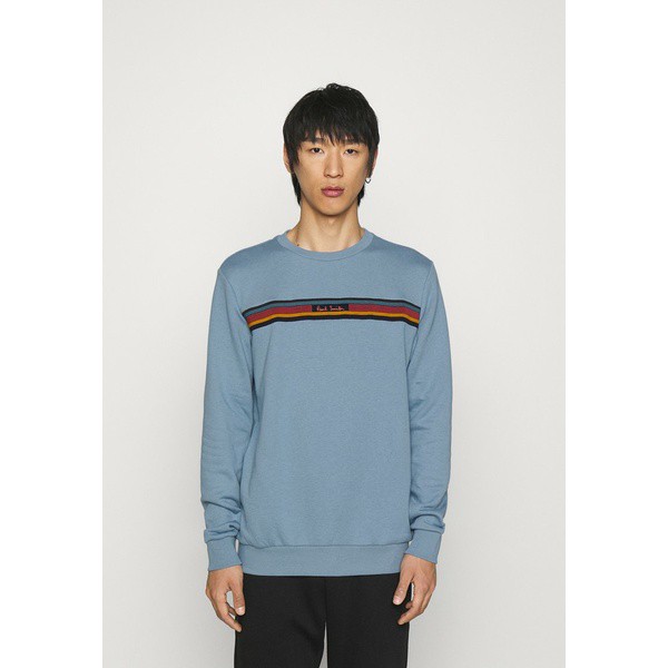 ポールスミス メンズ パーカー・スウェットシャツ アウター ARTIST STRIPE DETAIL - Sweatshirt - light blue light blue