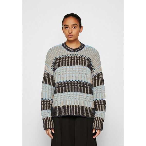 スリーワンフィリップリム レディース パーカー・スウェットシャツ アウター BOLD STRIPED SWEATER - Jumper - khaki/blue khaki/blue