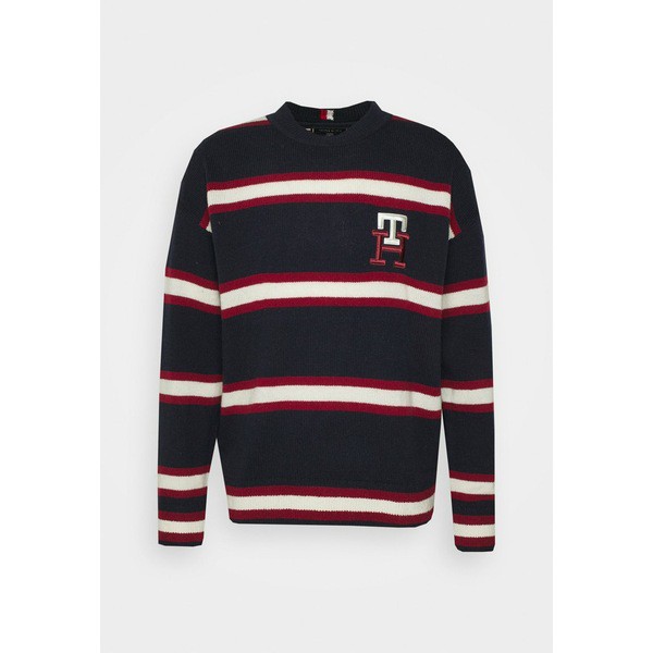 トミー ヒルフィガー メンズ パーカー・スウェットシャツ アウター MONOGRAM CREW NECK - Jumper - desert sky desert sky