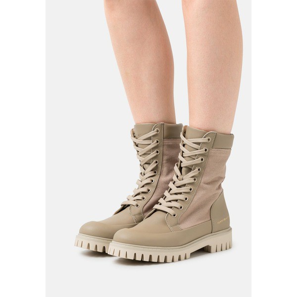 トミー ヒルフィガー レディース ブーツ＆レインブーツ シューズ CASUAL LACE UP BOOT - Lace-up ankle boots - beige beige