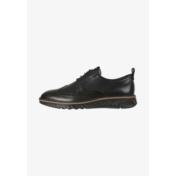 エコー メンズ ドレスシューズ シューズ ST.1 HYBRID - Casual lace-ups - black black