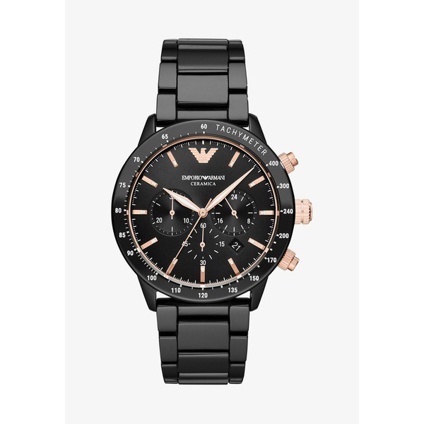 エンポリオ アルマーニ メンズ 腕時計 アクセサリー Chronograph watch - black black