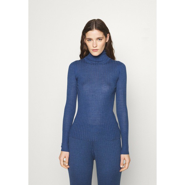 ポールスミス レディース パーカー・スウェットシャツ アウター ROLL NECK - Jumper - blue blue