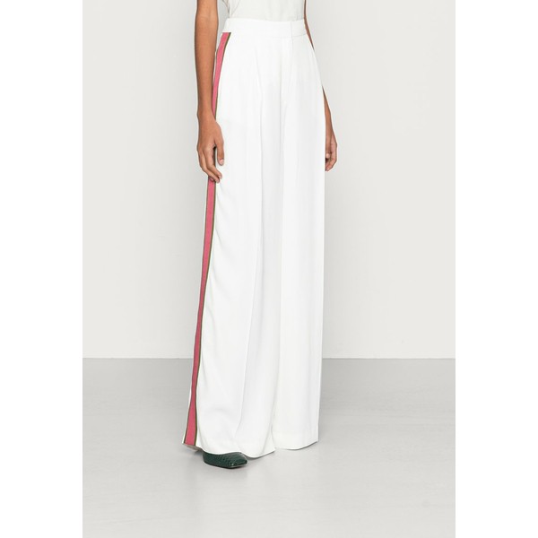 トミー ヒルフィガー レディース カジュアルパンツ ボトムス ICONS SIDE STRIPE WIDE LEG PANT - Trousers - ecru ecru