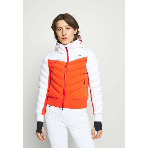 ケージェイユーエス レディース コート アウター WOMEN BALANCE JACKET - Ski jacket - fuel red/white fuel red/white